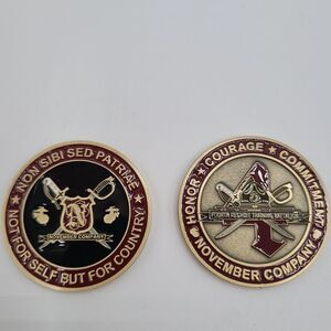 USMC November Company 4th Recruit Training Battalion Challenge Coin